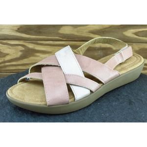 Gloria Vanderbilt Sz 7 M‎ Pink Strappy Synthetic Women Sandals Mcklinley